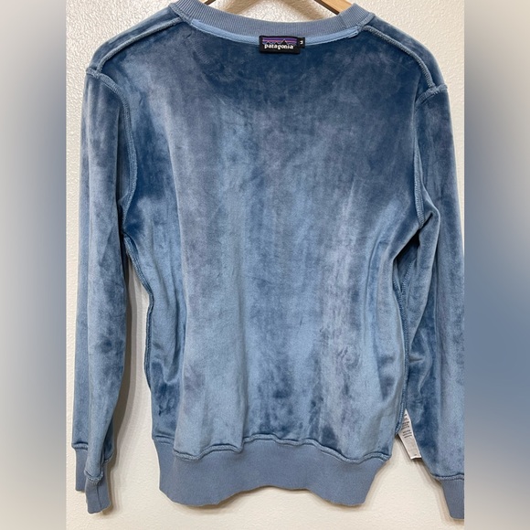 Women’s Blue Patagonia Logo Sweatshirt Size Med - Picture 3 of 7